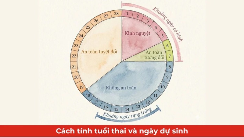 Đánh dấu ngày quan hệ và ngày dự kiến có kinh giúp chị em dễ nhận biết việc trễ kinh hoặc thay đổi bất thường.